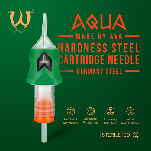 AVA AQUA Cartridge needles with Silcone cover 10 (0.30mm) RL